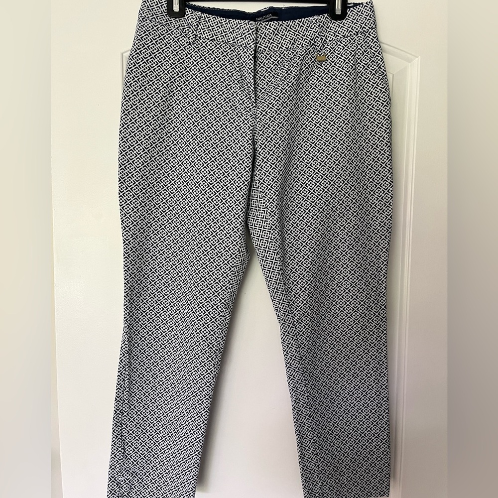 Náutica blue white casual capris